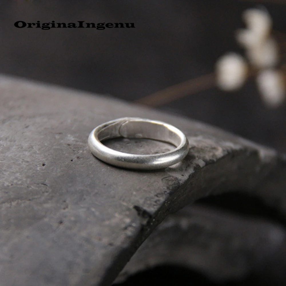 

925 Silver Ring Jewelry Simple Vintage Charm Minimalism Mom Girlfriend Birthday Unique Gift Haut Femme Rings for Women Anillos