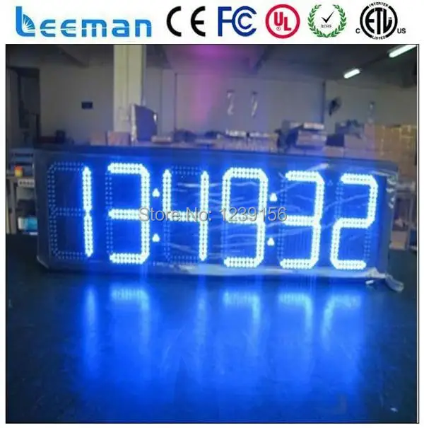 Leeman 5 inch 5" time temperature 2 surface display \ large time
