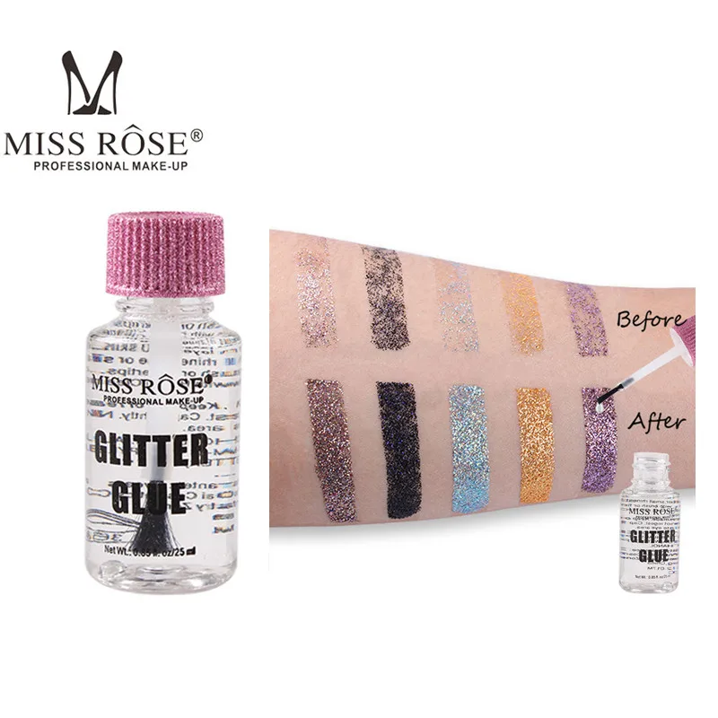 

MISS ROSE 25ML Festival Shimmer Glitter Eye and Lip Glue Face Body High-gloss Glitter Special Glue Maquiagem TSLM2