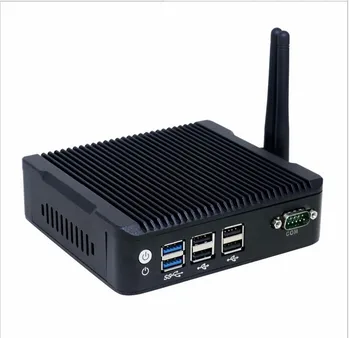 

Graphics 400 Newest Mini PC V7 N3160 Fanless Barebone Mini Computer 2 Lan HDMI 4K HTPC TV Box Nano Industrial Mini PC VESA