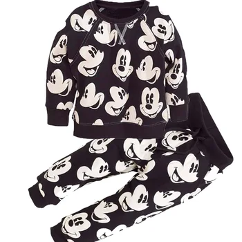 

Baby Boys Clothes 2020 Spring Autumn Mickey Sport Suits Kids Casual Clothing Children Cartoon Tops+Pants Two piece Set 2-6 Years
