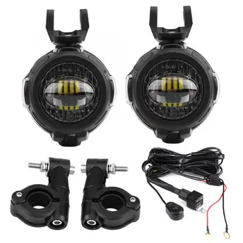 

Motorcycle LED Headlight Front Fog Lamp Light with Bracket for BMW F800GS ADV 2012-2017 R1200GS 2013-2017 R1200GS ADV 2014-2017