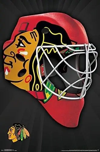 

Home Decor Chicago Blackhawks Mask-Silk Art Poster Wall Sicker Decoration Gift