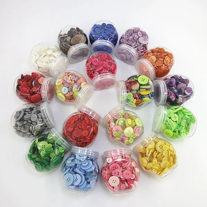 

250pcs/set DIY Buttons Set Making Hand Knitting Doll's Clothes Buttons Resin Promotions Mixed Scrapbook Sewing Tools