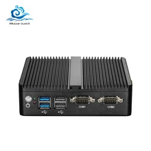 HLY Mini PC Dual LAN Celeron N2810 Celeron J1900 Mini Computer Gigabit LAN Windows 7 pfsense firewall PC Mini 2*COM HDMI TV BOX