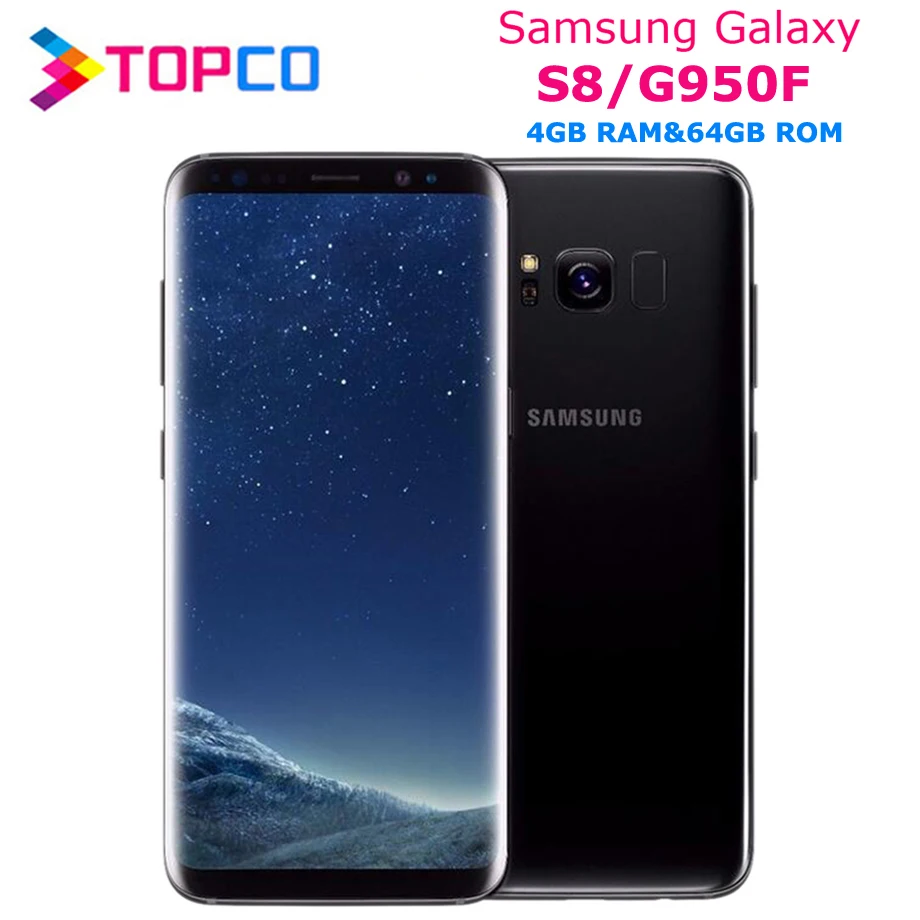 Samsung Galaxy S8 G950F, глобальная версия,, LTE, GSM, мобильный телефон, четыре ядра, 5,8 дюймов, 12 МП ram, 4 Гб rom, 64 ГБ, Exynos, NFC