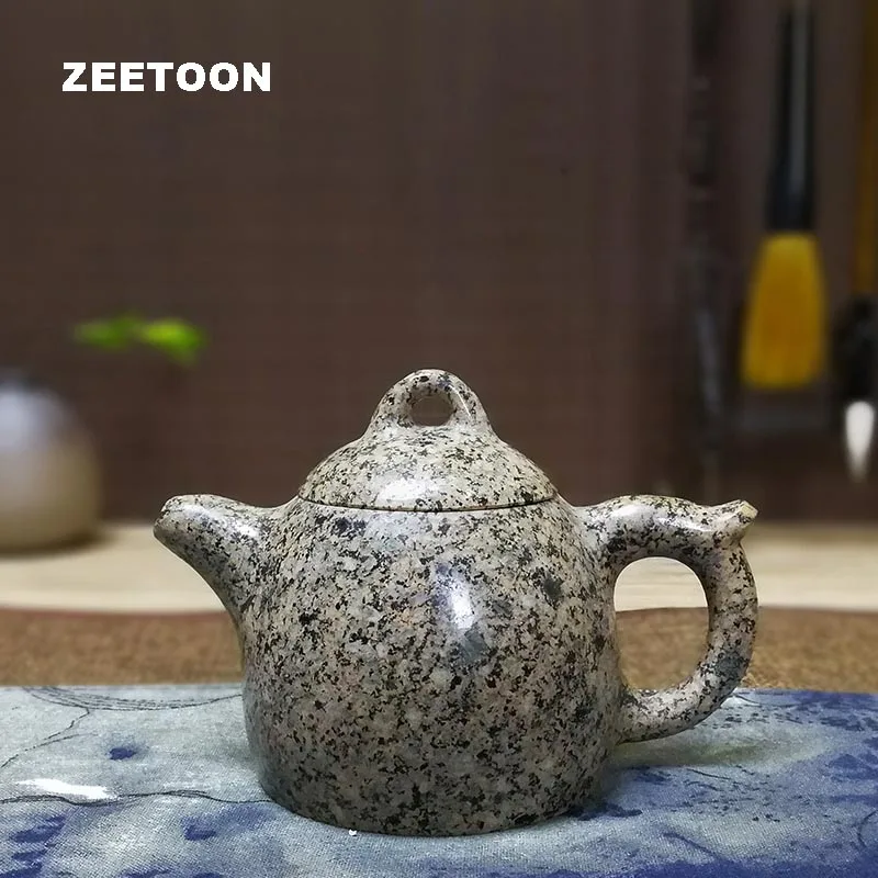 270cc Natural Medical Stone Teapot Chinese Health Care Kung Fu Tea Set