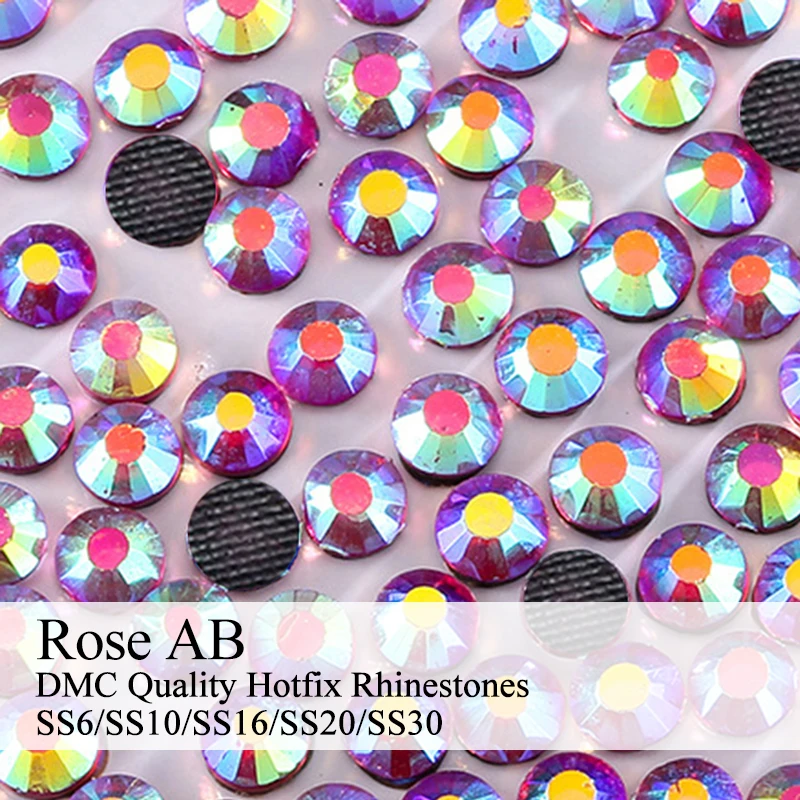 Polaris SS6-SS30 Machine Cut Rose AB Strass DMC Hotfix Rhinestones For Garment Accessories | Дом и сад