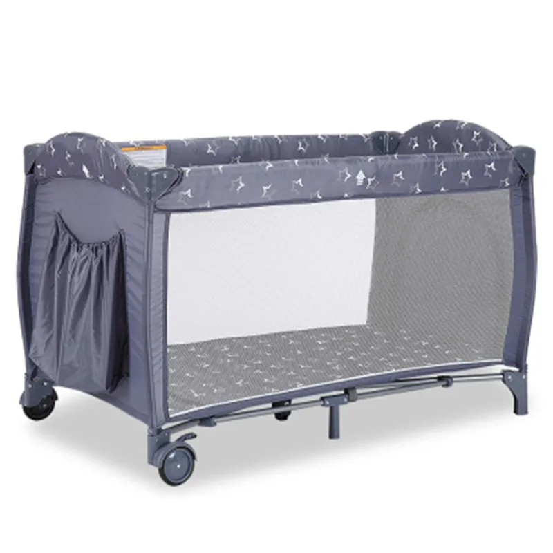 

2018 multifunctional foldable baby crib infant baby bed baby fence portable playpen sleeping game bed