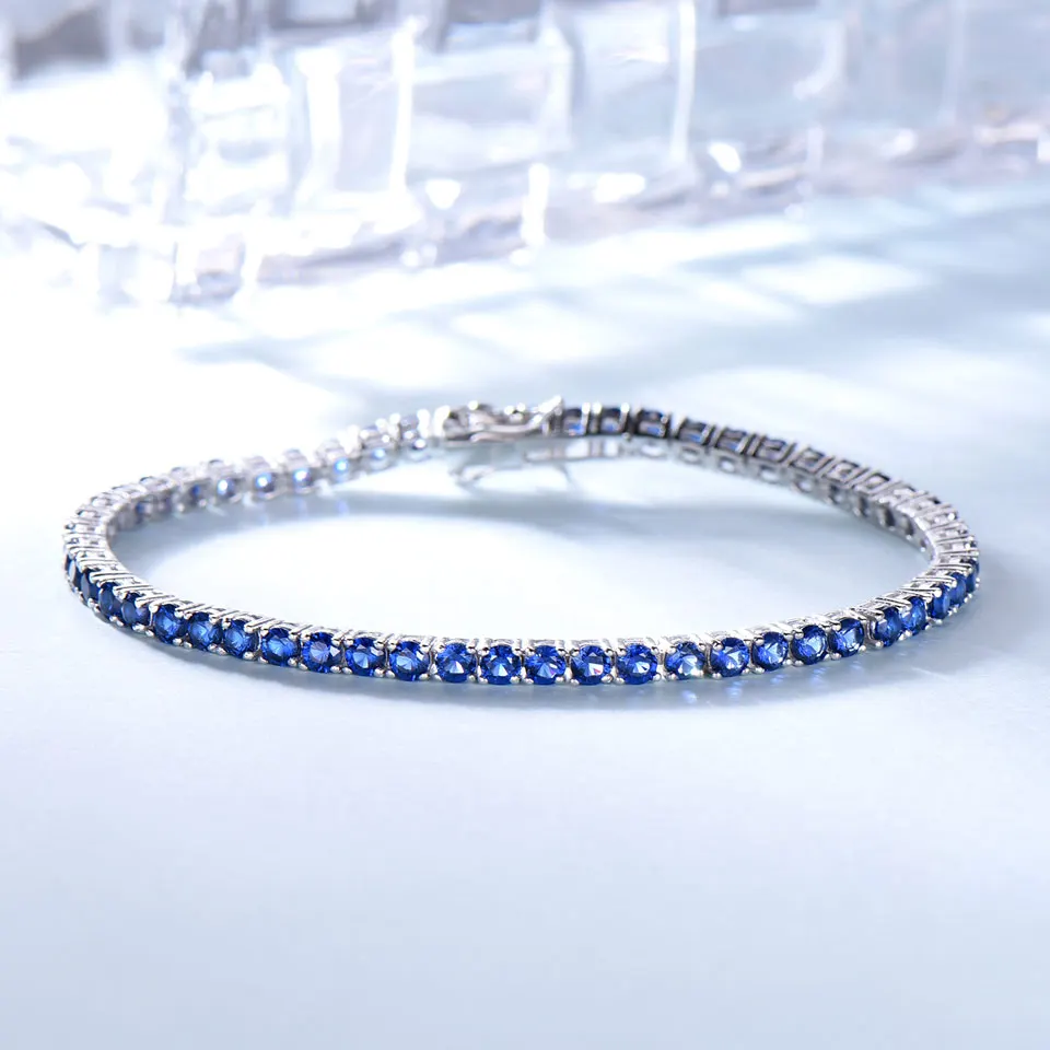 925 sterling silver sapphire bracelet for women (4)