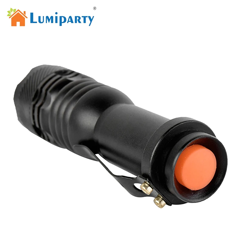 LumiParty миниатюрный Водонепроницаемый светодиодный фонарик Ручной масштабируемый световой факел с питанием от батареи (не входит в комплект)
