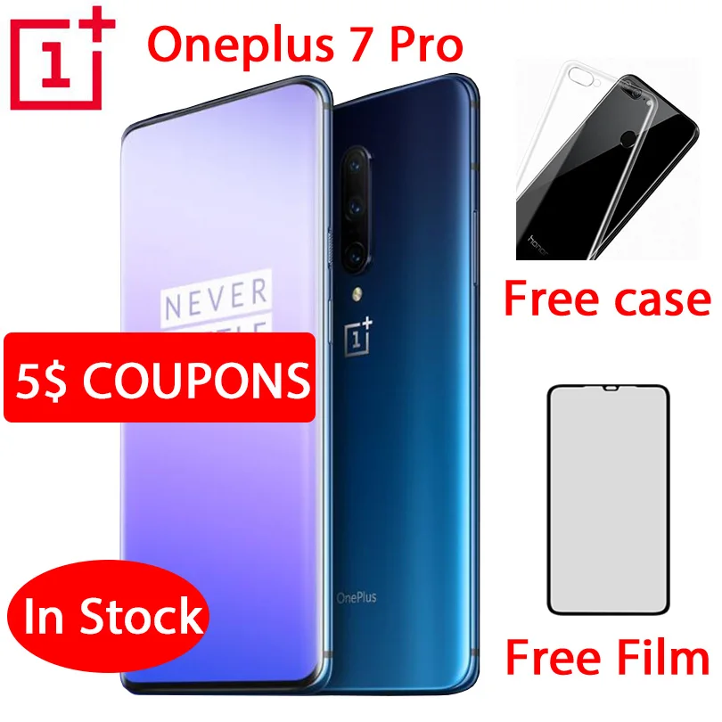 

Global ROM Original Oneplus 7 Pro Mobile Phone 6.67 inch 4000mAh Android 9 Snapdragon 855 6GB RAM 128GB ROM Smartphone