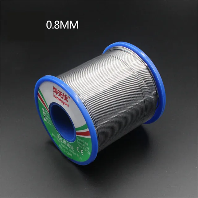 60/40 Rosin Core Tin Lead Solder Wire Soldering Welding Flux 1.5-2.0% Iron Wire Reel 50g 0.8mm
