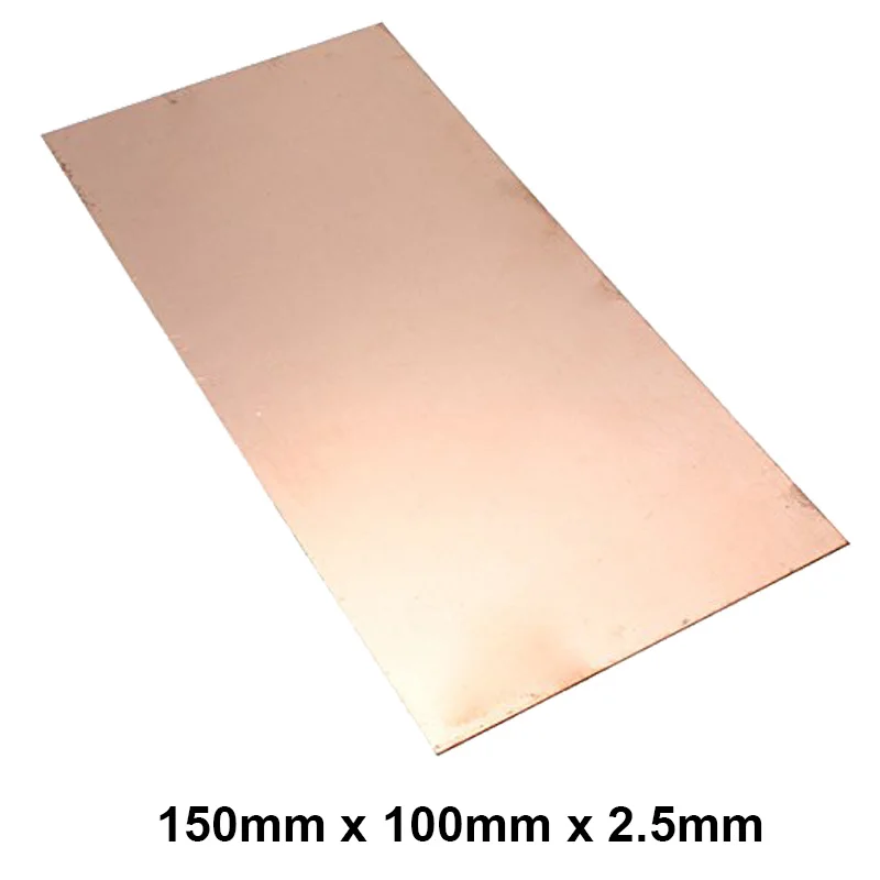 Premium T2 99.9 150x100x2.5mm Copper Shim sheet Heatsink thermal Pad