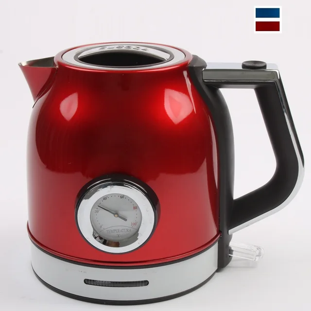 Best Offers DMWD 1.8L Thermometer Electric Kettle With Temperature Meter 304 Stainless Steel Water Heater 220V 1500W Fast Boiling Teapot