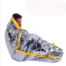 Аварийный спальный мешок на открытом воздухе, одеяло для выживания, дикая аварийная защита от изоляции, спасение в холодную погоду