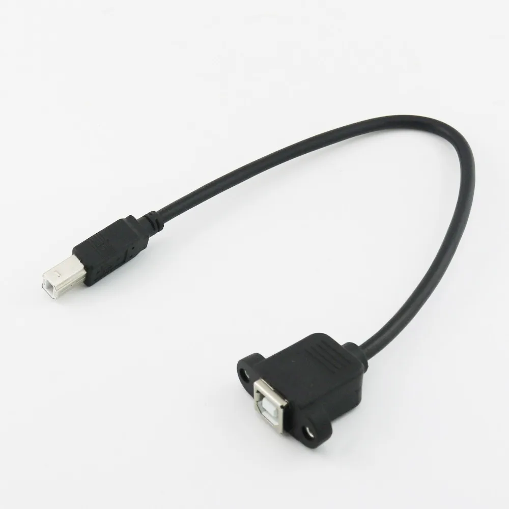 20x USB 2,0 B штекерным USB 2,0 B гнездо Панель Крепления для принтера Соединительный кабель Шнур 30 см/50 см/1 м
