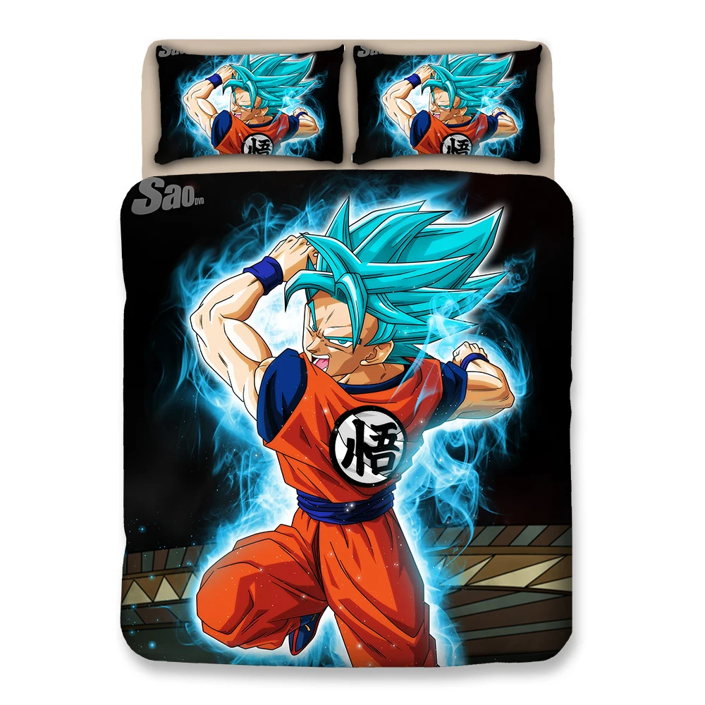 

Home Textile 3d Dragon Ball Bedding Set Single Double Bed duvet cover Pillowcase 3 Pcs Twin Full Chidren Bedclothes Duvet Cover