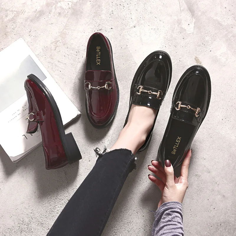 

Leisure Spring Autumn Basic Pumps for Women Slip-On Med Square Heels Ladies Pumps Solid Female Single Shoes