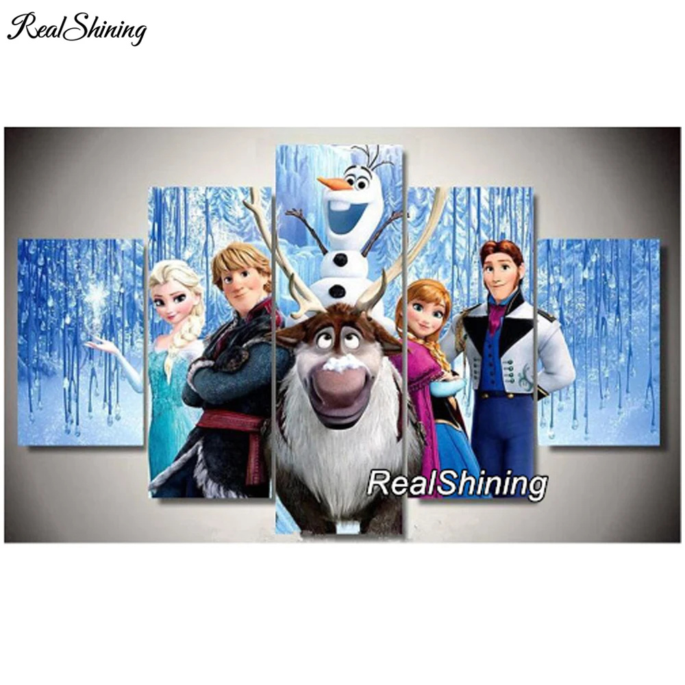 

REALSHINING Cartoon Snow 5d Diamond Painting Cross Stitch Needlework Full Square Mosaic diy Diamond Embroidery Crafts DM125