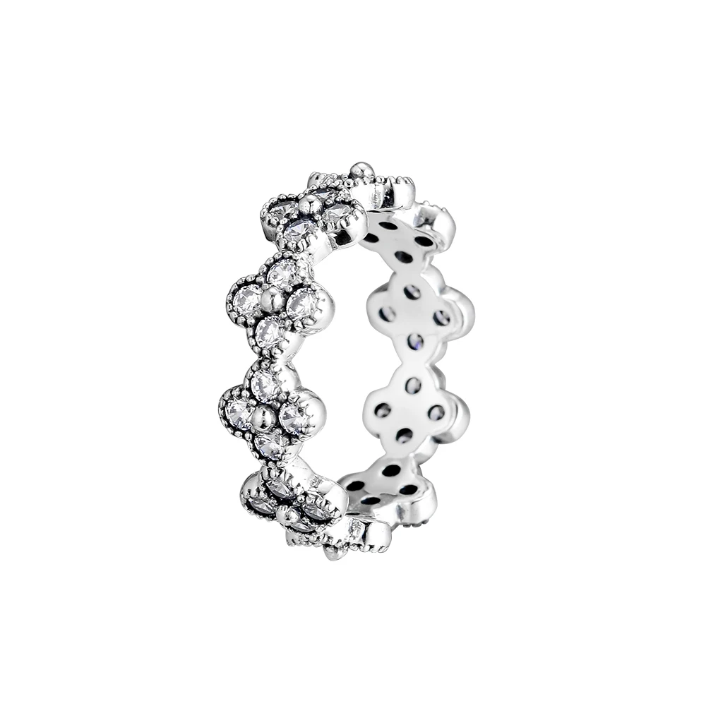 Oriental Blossom Rings 100% 925 Sterling Silver Jewelry with Clear CZ Free Shipping | Украшения и аксессуары