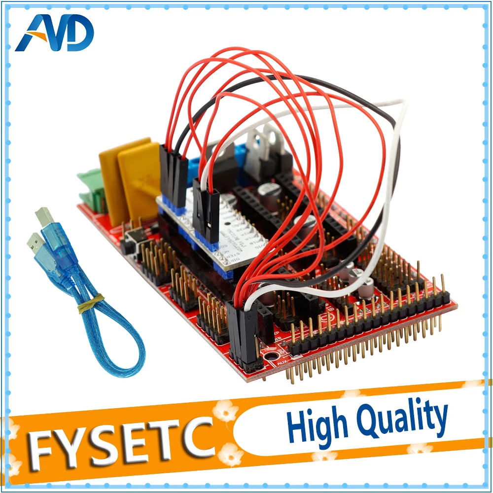 

1Set RAMPS 1.4 Controller Board Panel Part Motherboard Shield Red + 2pcs TMC2130 V1.1 SPI Function For 3D Printer Arduino Kit