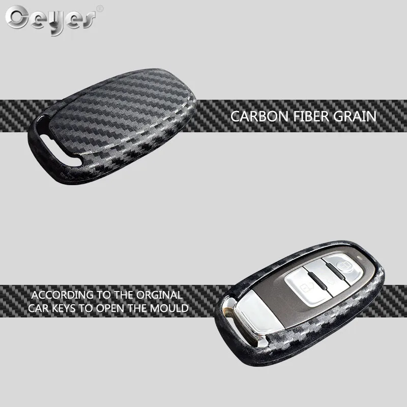 Carbon fiber key cover for AUDI (2)