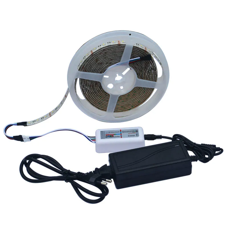 Jiawen 5050 DC12V RGBW Светодиодная лента 5 м 300 светодиодный светильник с мощностью 3 А и 2 4