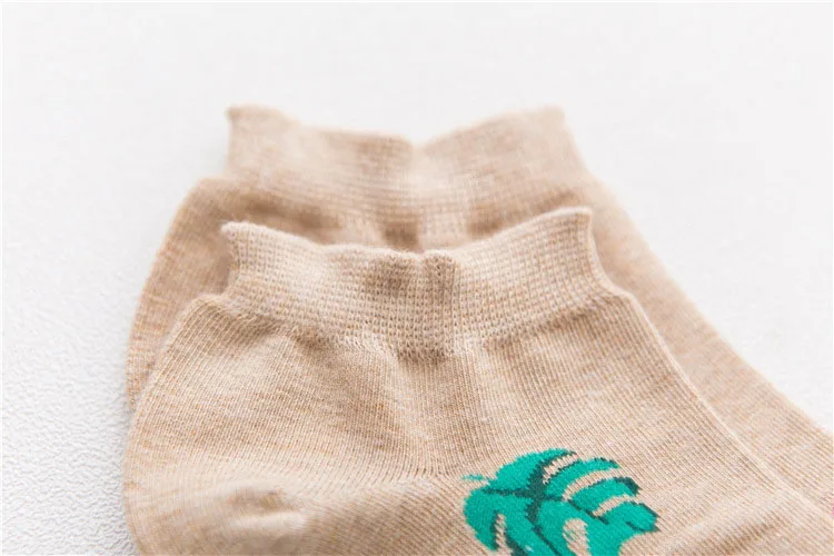 Цветные невидимые короткие женские летние удобные хлопковые носки-башмачки с изображением фламинго для девочек женские короткие носки