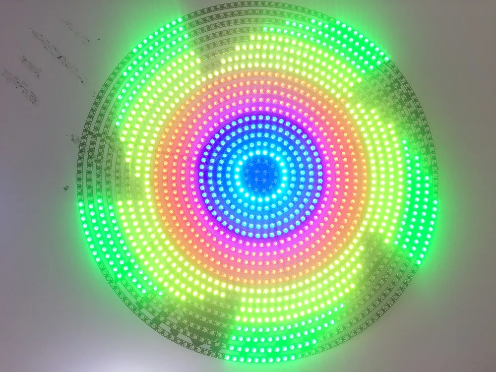 

Fast shipping 1629 Bits LEDs WS2812B Ring SK6812 5050 RGB LED Ring 5050 Built-in RGB addressable DC5V black shell black chip