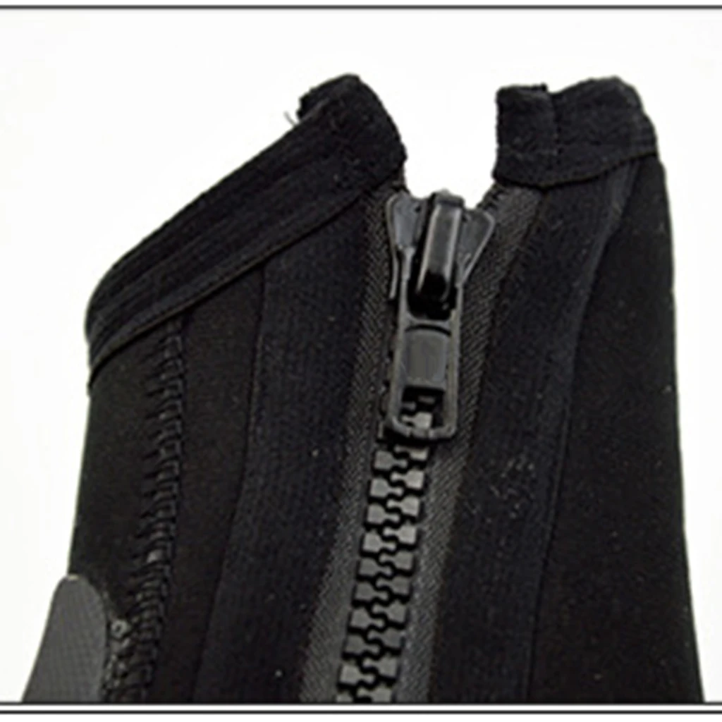 Unisex 5mm Premium Neoprene Hi Top Wetsuits Zipper Boot Diving Boots Water Sports Snorkeling Booties Shoes for Men Women