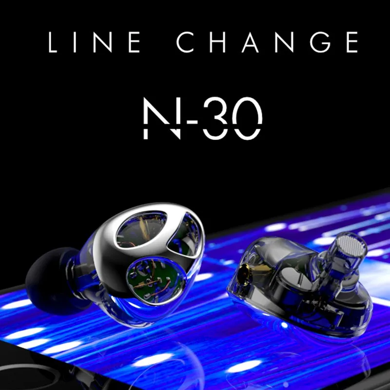 Дешево VJJB N30 три блока кольцо Железный наушник в ухо Bluetooth кабель управления шумоподавление HIFI сабвуфер мобильный телефон Универсальный