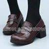 Universal Women Japanese School Uniform Student JK Leather Block High Heel Shoes for Cosplay Uniform ► Photo 2/5