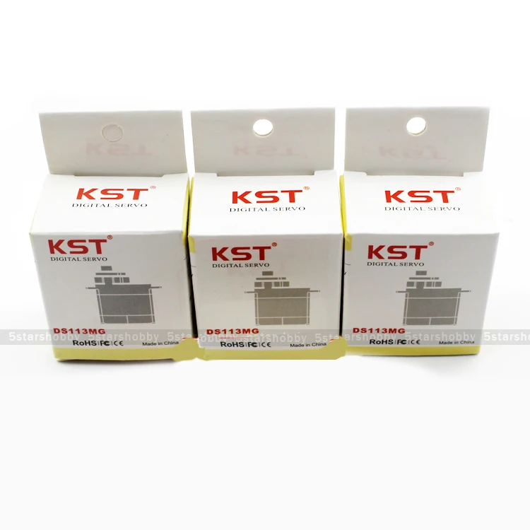 3Pcs KST DS113MG Digital Coreless Swashplate Servo Metal Gear For 450 RC Helicopter Plane