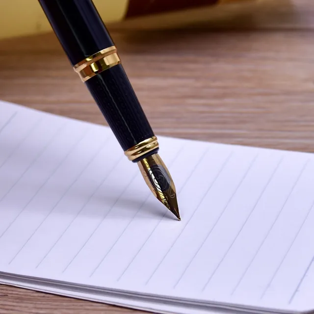 Online Free Delivery Guoyi D2026 Ink Pen Black And Gold Free Delivery Guoyi D2026 Ink Pen Black And Gold Fountain 0 5mm Creative Stationery Office School Supplies Gift