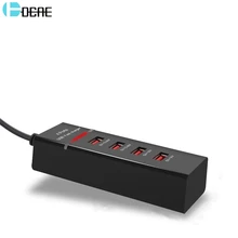 DCAE USB зарядное устройство мобильный Быстрый телефон зарядное устройство для iPhone X 8 samsung S9 S8 Xiaomi Redmi S2 huawei P20 4 порта дорожное настольное зарядное устройство