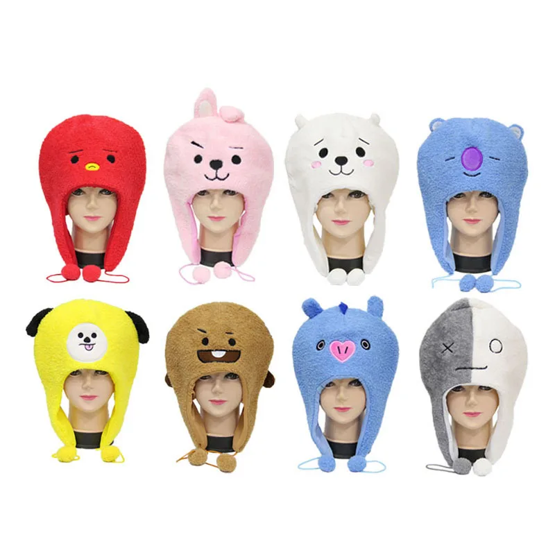 Новый Kpop армии Bangtan обувь для мальчиков BTS BT21 ВАПП теплый Болстер Милые Плюшевые