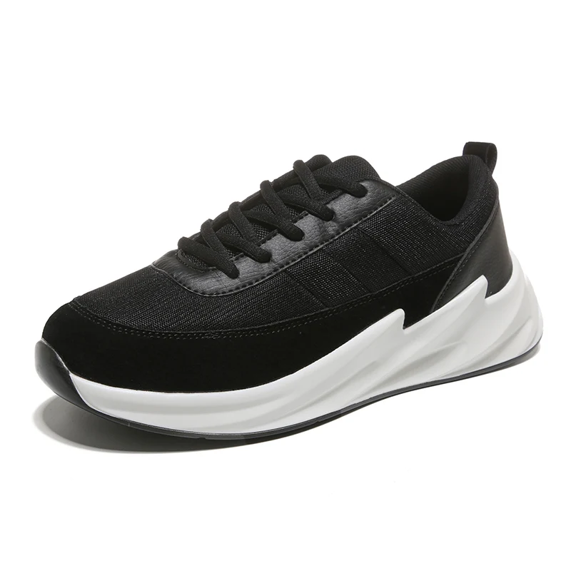 Новое поступление; летняя дышащая повседневная обувь; удобные мужские кроссовки на шнуровке; Tenis Masculino Adulto Schoenen Mannen - Цвет: Black