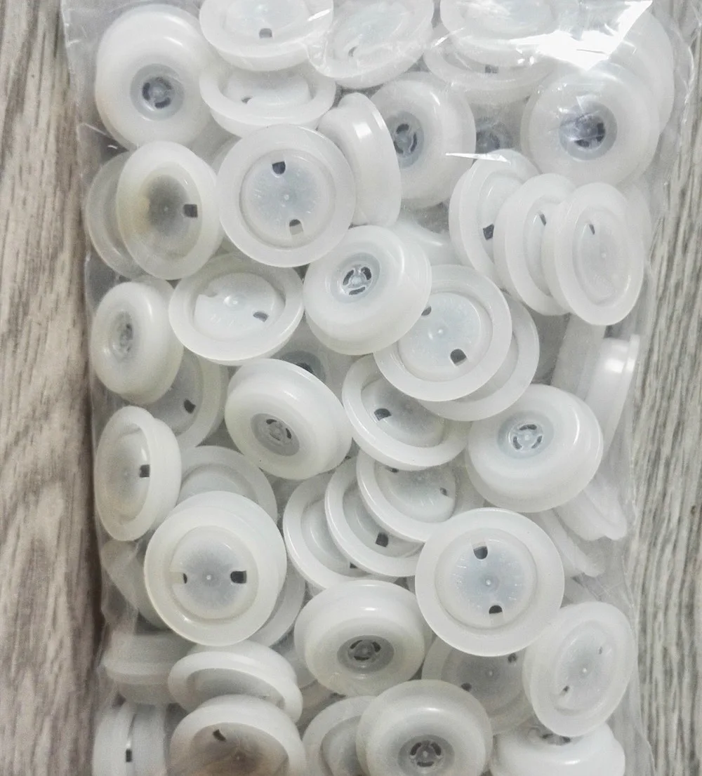 50pcs One-way Degassing PE Valve With Filter Exhaust Vent Coffee Bag 