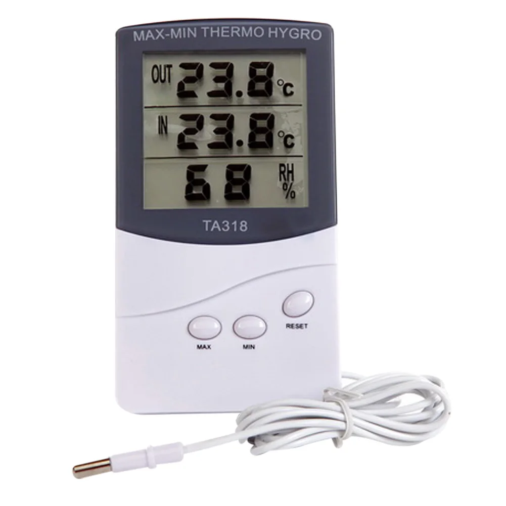 

Digital LCD Thermometer Hygrometer Electronic Temperature Humidity Meter Weather Station Indoor Tester Alarm Clock