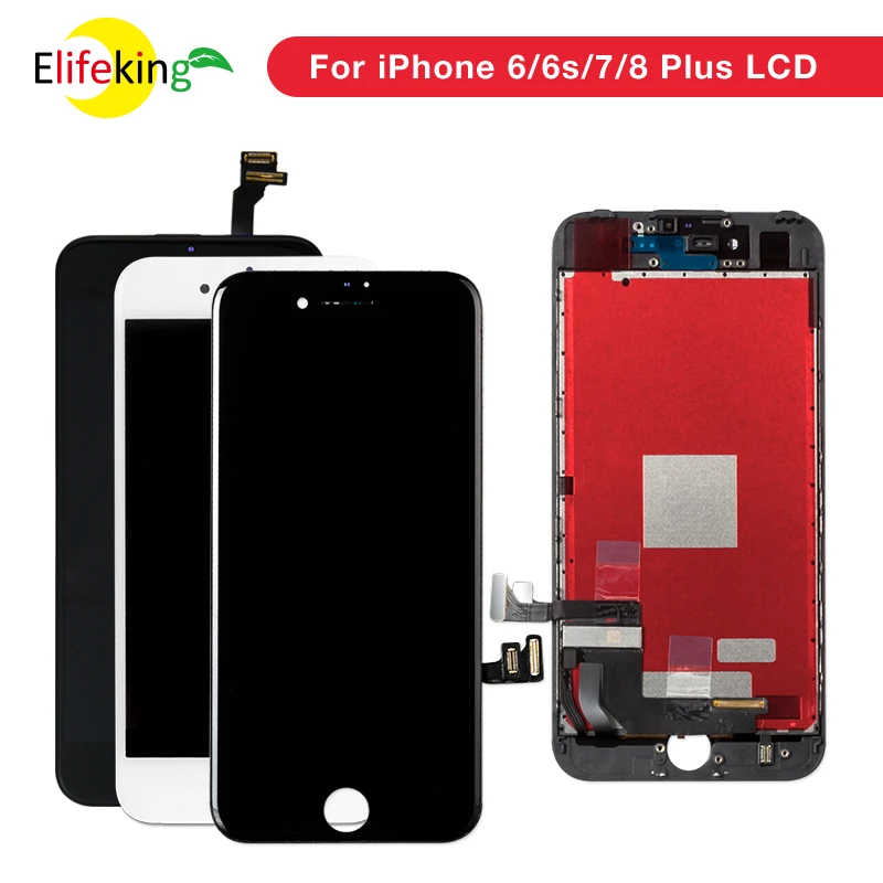 

10PCS/lot AAA Mobile Phone LCDs Panel For iPhone 6 6S 7 8 LCD Display With Touch Screen Digitizer Assembly Free shipping