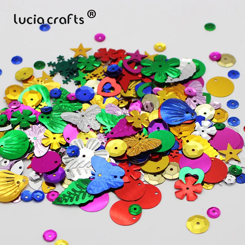 Lucia crafts 20 г/пакет разноцветная Радужная чашка конфетти-блестки для свадебной вечеринки украшения дома материалы D0103