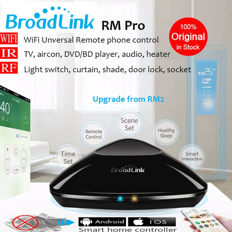 Prix pour Broadlink rm rm2 pro smart home contrôleur smart domotique wifi + ir + rf commutateur via ios android + broadlink tc2, maison intelligente Prix pour Broadlink rm rm2 pro smart home contrôleur smart domotique wifi + ir + rf commutateur via ios android + broadlink tc2, maison intelligente