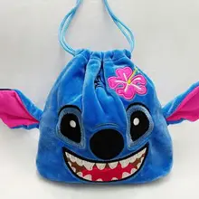 Манга 1 шт. цветок стежка мультфильм шнурок сумки милые плюшевые хранения сумки Макияж сумка монета комплект карман кошелек