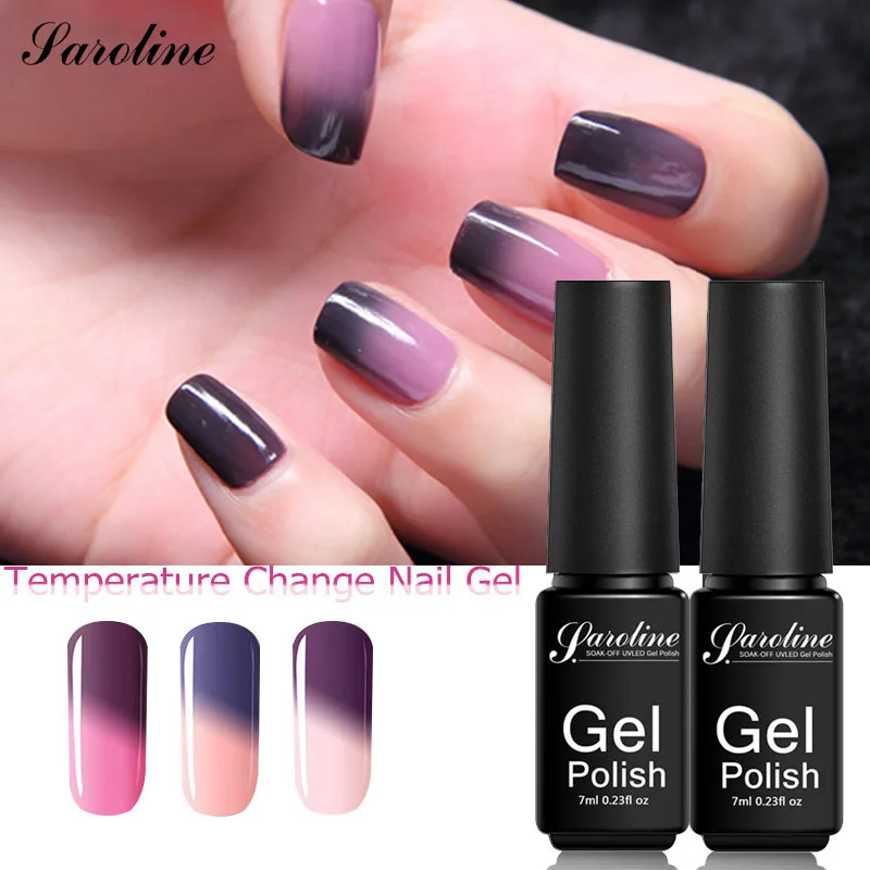

Saroline Temperature Change Gel Polish Cold Series UV&LED Varnish Long Lasting 7ML Chameleon Mood Temperature Change Gel Lacquer