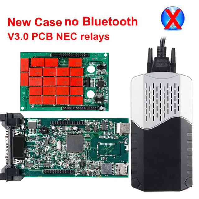 CDP TCS v3.0 плата nec Реле obd сканер,00 keygen bluetooth obd2 OBDII диагностический инструмент считыватель кодов с автомобильными кабелями - Цвет: No bluetooth V3.0