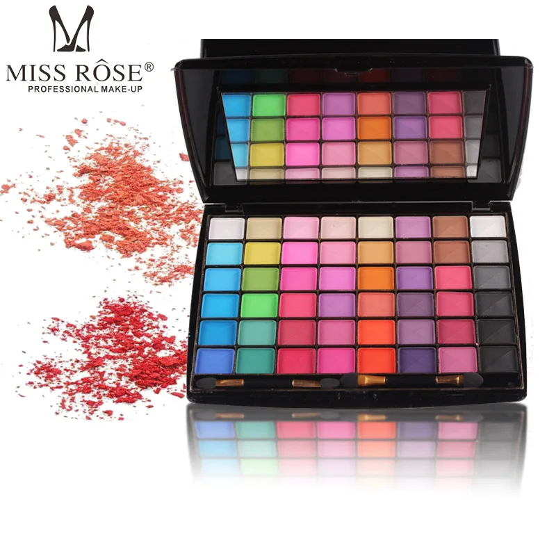 MISS ROSE Eye Shadow 48 color metallic matte makeup dish plate 1 box package of freight |