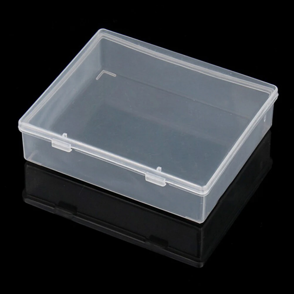 1Pc Plastic Boxes Transparent Plastic Container Storage Blank Component