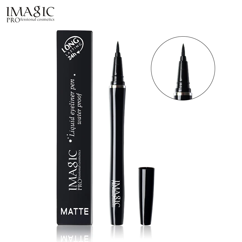 

IMAGIC Waterproof Black Liquid Eyeliner Professional Long Lasting High Pigment Long Lasting Makeup Eyeliner 2 Kinds To Choose