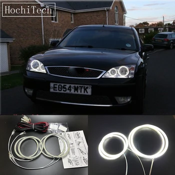 

HochiTech Ultra bright SMD white LED angel eyes 2500LM 12V halo ring kit daytime running light DRL For FORD Mondeo MK3 2001-2007